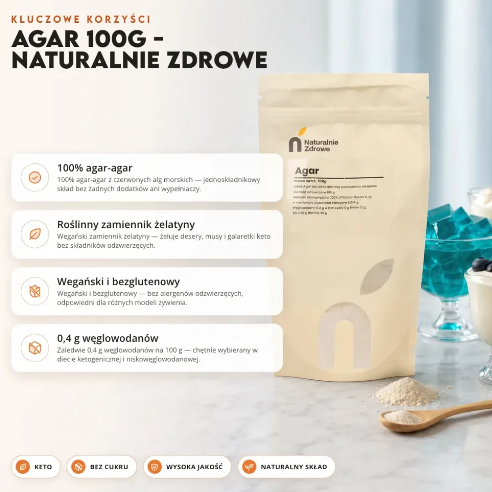 Agar 100g – Naturalnie Zdrowe