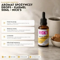 Aromat Spożywczy Drops – Karmel 50ml – Nick’s