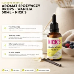 Aromat Spożywczy Drops – Wanilia 50ml – Nick’s