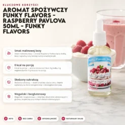 Aromat Spożywczy Funky Flavors – Raspberry Pavlova 50ml – Funky Flavors