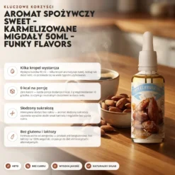 Aromat Spożywczy Sweet – Karmelizowane Migdały 50ml – Funky Flavors