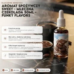 Aromat Spożywczy Sweet – Mleczna Czekolada 50ml – Funky Flavors