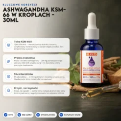 Ashwagandha KSM-66 w Kroplach 30ml – Beketo