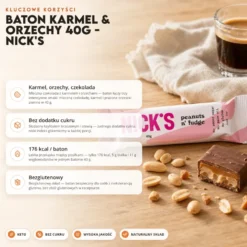 Baton Karmel & Orzechy 40g – Nick’s