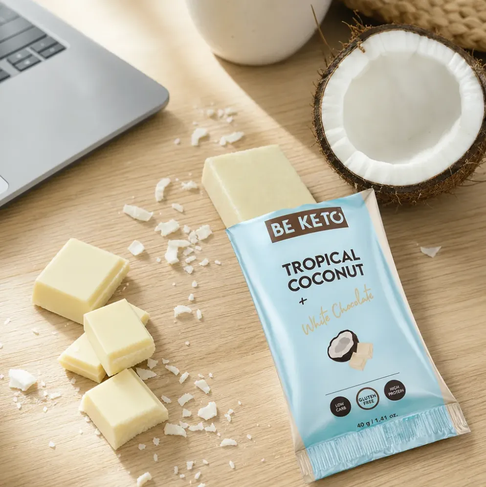 Baton Keto – Kokos & Biała Czekolada 40g – Beketo