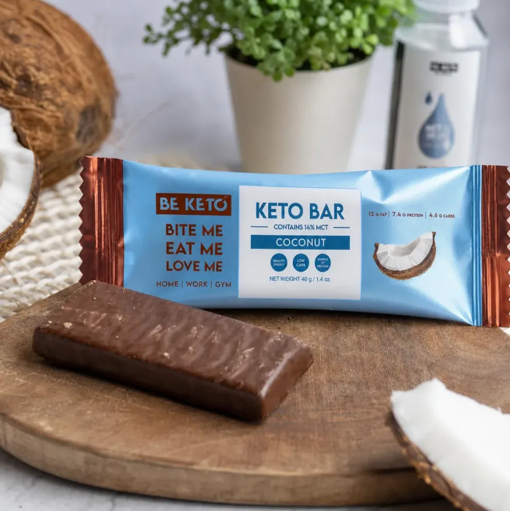 Baton Keto – Kokos w Czekoladzie Zestaw 12 x 40g – Beketo