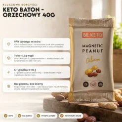 Baton Keto – Orzechowy 40g – BeKeto