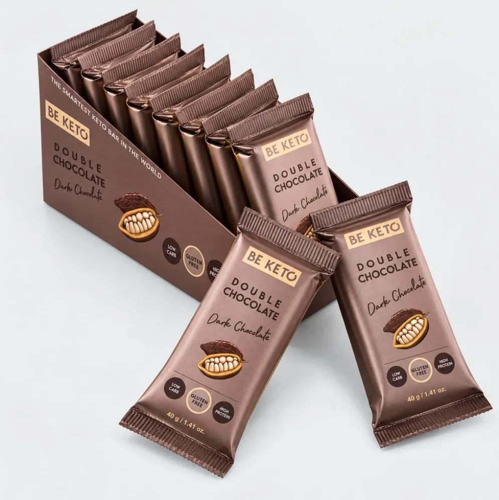 Baton Keto – Podwójna Czekolada Zestaw 9 x 40g – Beketo