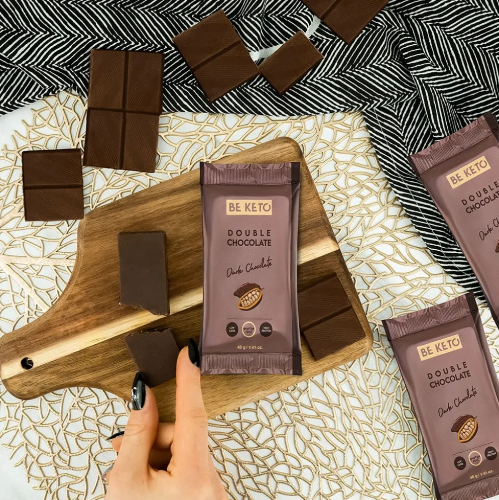 Baton Keto – Podwójna Czekolada Zestaw 9 x 40g – Beketo