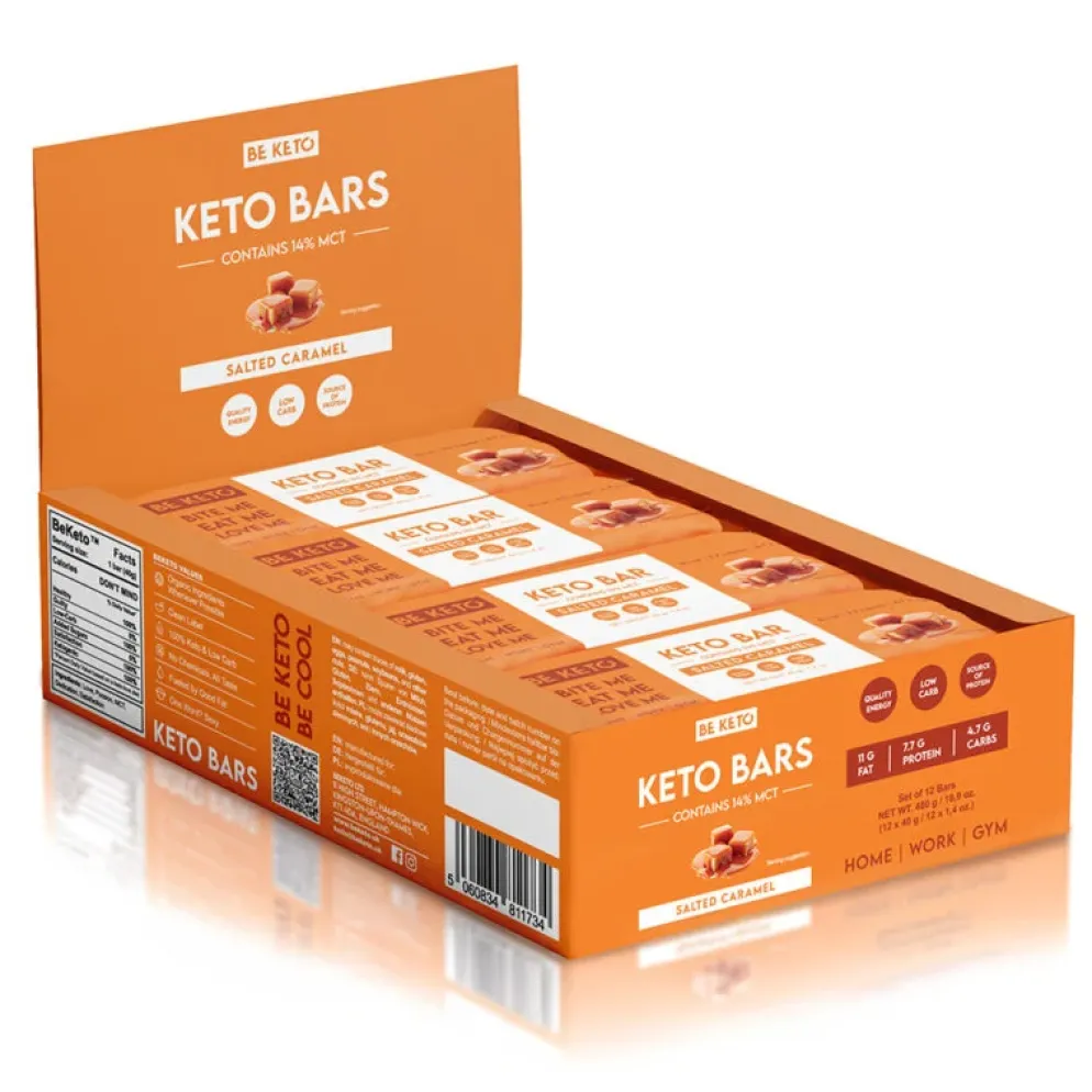 Baton Keto – Słony Karmel Zestaw 12 x 40g – Beketo