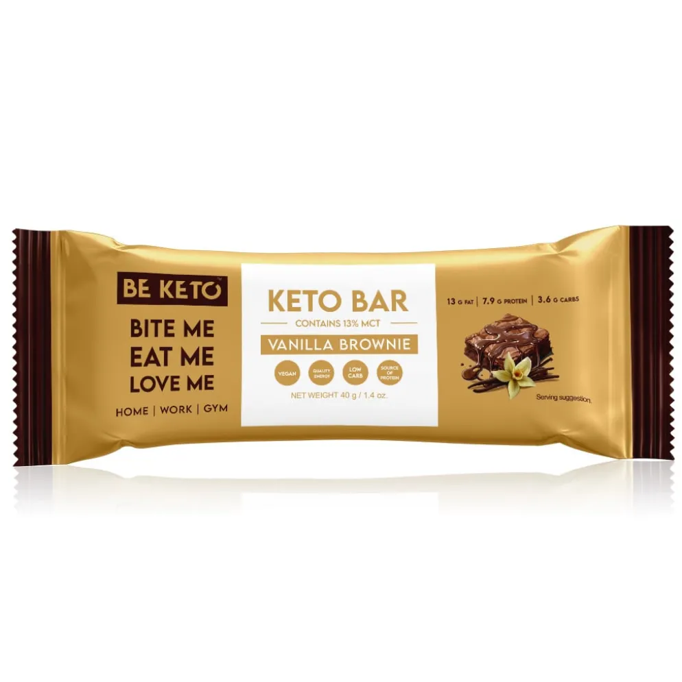 Baton Keto – Waniliowe Brownie Zestaw 12 x 40g – Beketo