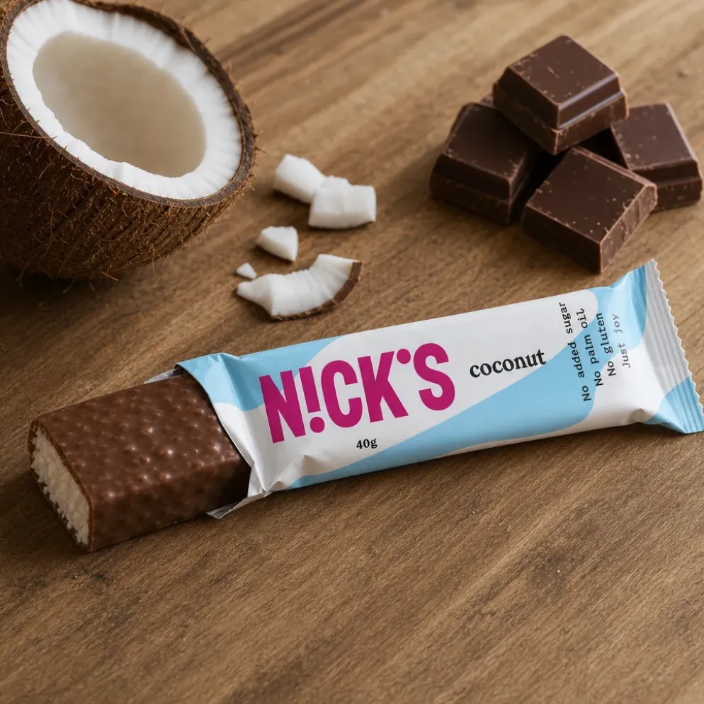 Baton Kokos & Mleczna Czekolada 40g – Nick’s
