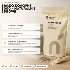Białko Konopne 500g – Naturalnie Zdrowe