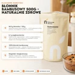 Błonnik Bambusowy 500g – Naturalnie Zdrowe