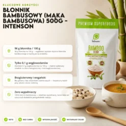 Błonnik Bambusowy (Mąka Bambusowa) 500g – Intenson