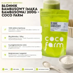 Błonnik Bambusowy (Mąka Bambusowa) 200g – Coco Farm