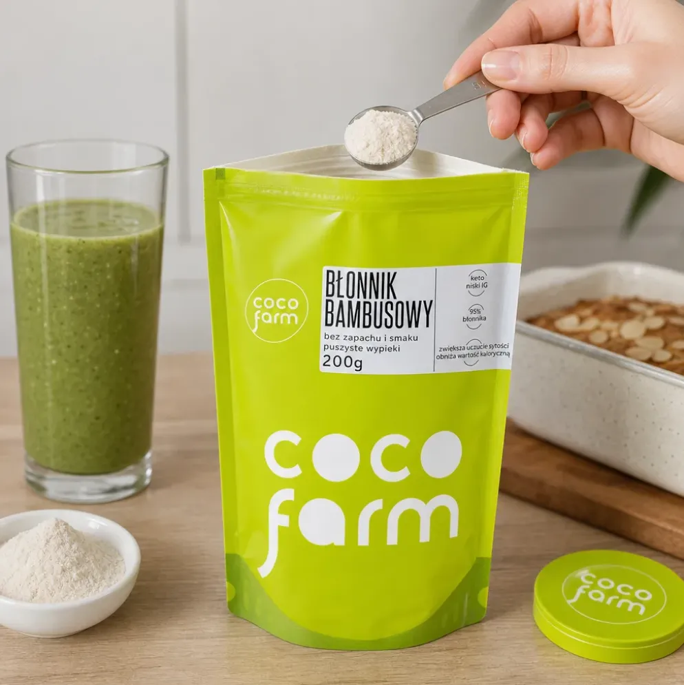 Błonnik Bambusowy (Mąka Bambusowa) 200g – Coco Farm