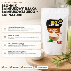 Błonnik Bambusowy (Mąka Bambusowa) 250g – Big Nature