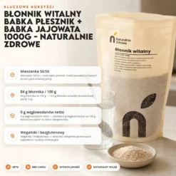 Błonnik Witalny Babka Płesznik + Babka Jajowata 1000g – Naturalnie Zdrowe