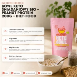 Bowl Keto Śniadaniowy BIO – Peanut Protein 200g – Diet-Food