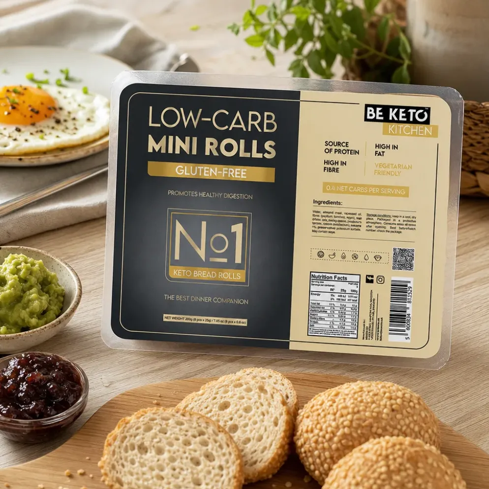 Bułeczki Keto Bezglutenowe 8x25g – BeKeto