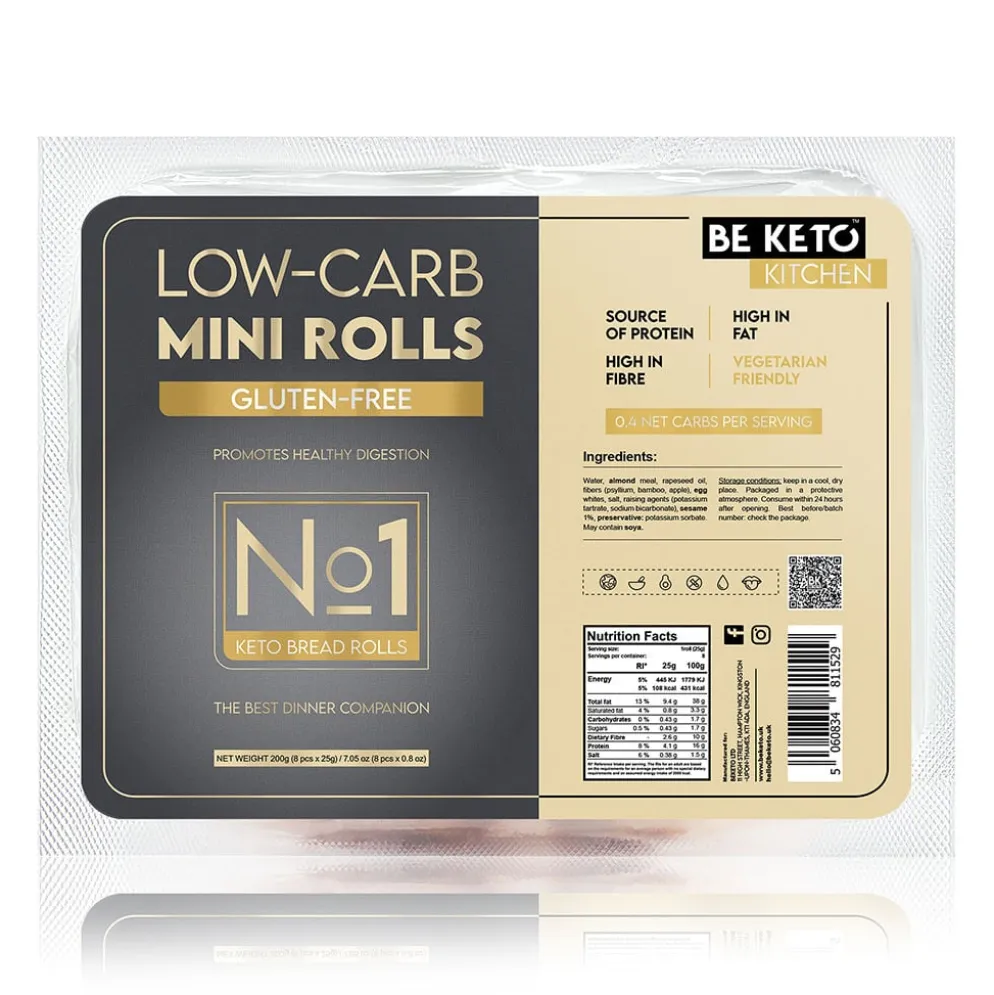 Bułeczki Keto Bezglutenowe 8x25g – BeKeto