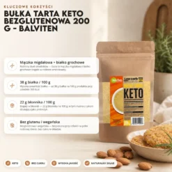 Bułka Tarta Keto Bezglutenowa 200 g – Balviten