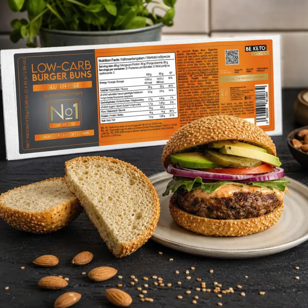 Bułki Keto do Burgerów 2x85g – Beketo