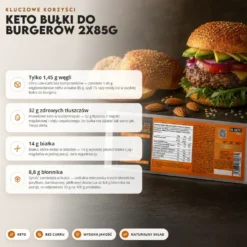 Bułki Keto do Burgerów 2x85g – Beketo