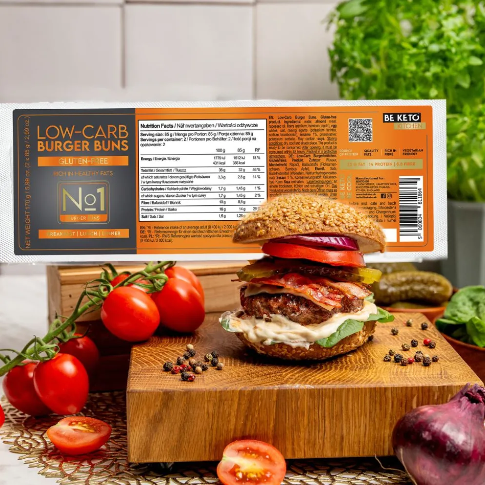 Bułki Keto do Burgerów 2x85g – Beketo