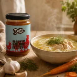 Bulion kolagenowy drobiowy z kurkumą 500ml – Doktor Słoik