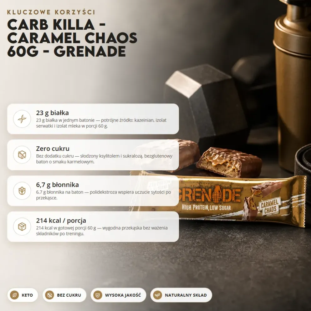 Carb Killa – Caramel Chaos 60g – Grenade