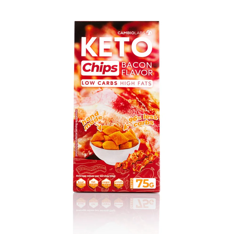 Chipsy Keto o Smaku Bekonu 75g – CambioLabs