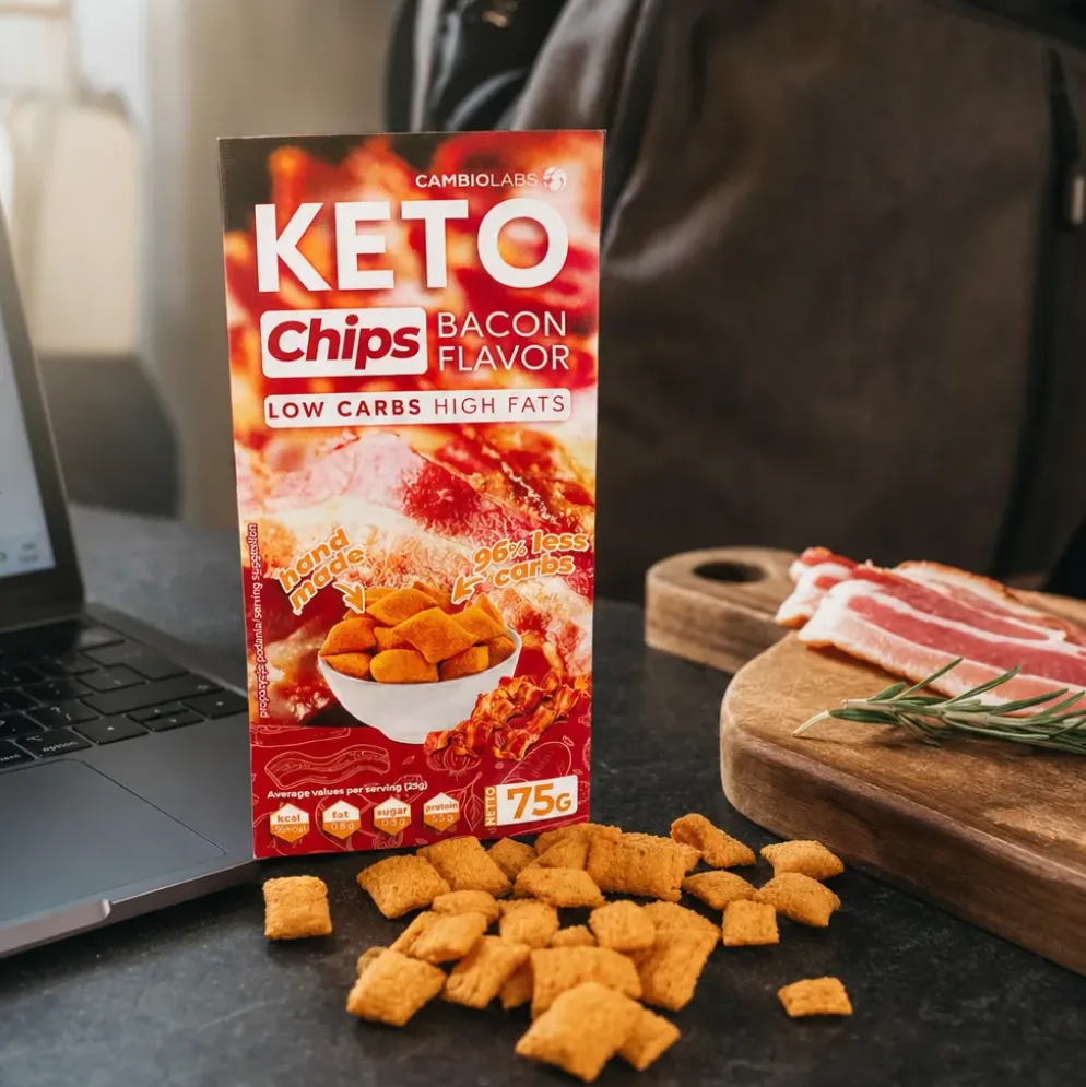 Chipsy Keto o Smaku Bekonu 75g – CambioLabs