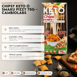 Chipsy Keto o Smaku Pizzy 75g – CambioLabs