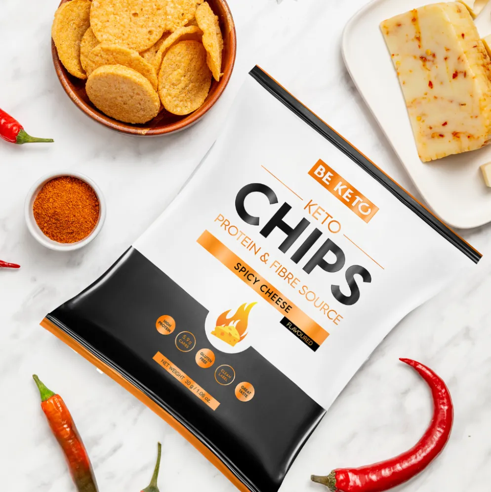 Chipsy Keto Pikantne – Serowe 30g – Beketo