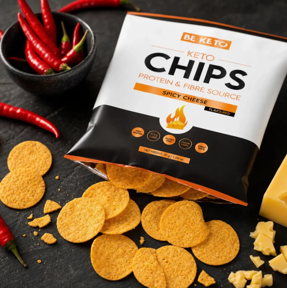 Chipsy Keto Pikantne – Serowe 30g – Beketo