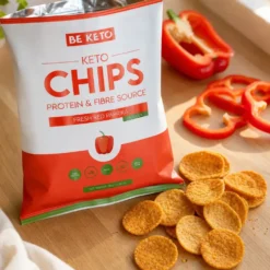 Chipsy Keto – Świeża Czerwona Papryka 30g – BeKeto