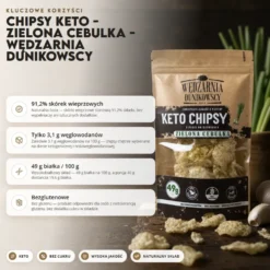 Chipsy Keto – Zielona Cebulka – Wędzarnia Dunikowscy