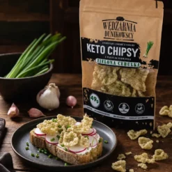 Chipsy Keto – Zielona Cebulka – Wędzarnia Dunikowscy