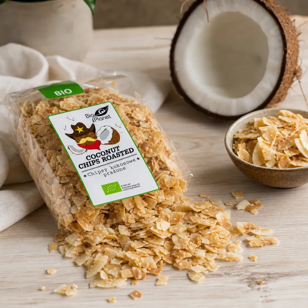 Chipsy Kokosowe Prażone BIO 400g – BIO PLANET