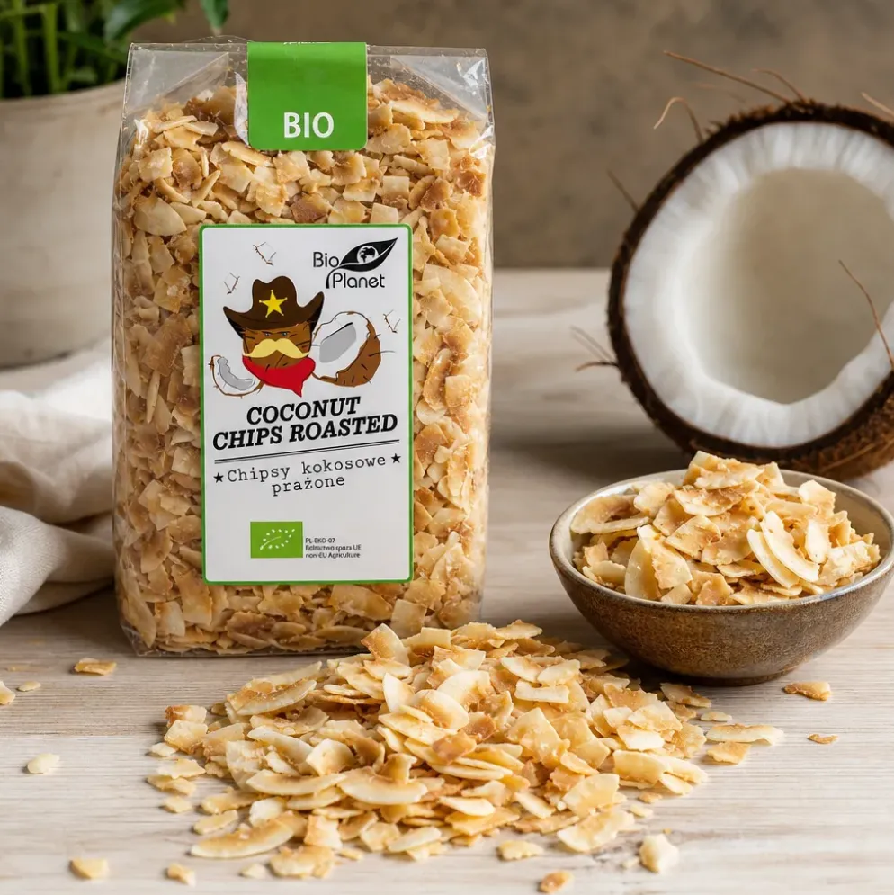 Chipsy Kokosowe Prażone BIO 400g – BIO PLANET