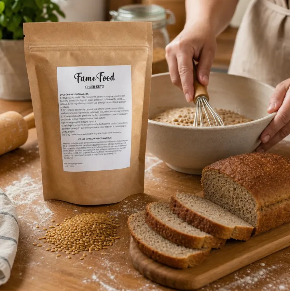 Chleb Keto Mieszanka do Wypieku 600g – Fame Food