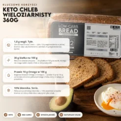 Chleb Keto Wieloziarnisty 360g – BeKeto