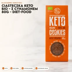 Ciasteczka Keto BIO – z Cynamonem 80g – Diet-Food