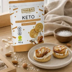 Ciasteczka Mini Keto – Słony Karmel, Kokos & Orzechy 90g – Frank&Oli