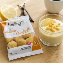 Ciasteczka Niskowęglowodanowe – Wanilia Cytryna 50g – FeelingOK