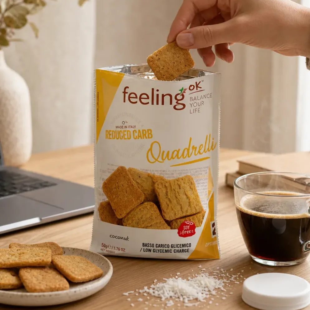 Ciasteczka Niskowęglowodanowe – Kokosowe 50g – FeelingOK
