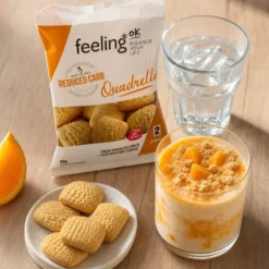 Ciasteczka Niskowęglowodanowe – Pomarańczowe 50g – FeelingOK