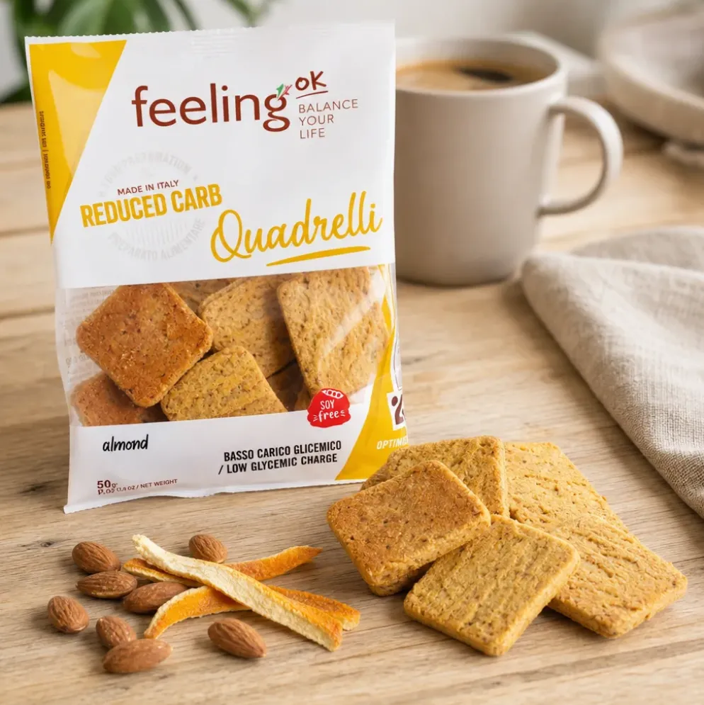 Ciasteczka Niskowęglowodanowe – Orzechowe 50g – FeelingOK